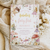 Invitation FAIRY PREMIER ANNIVERSAIRE Fairy Garden Anniversai