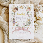 Invitation FAIRY PREMIER ANNIVERSAIRE Fairy Garden Anniversai