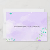 Invitation Fairy Premier anniversaire Princess Butterfly Phot (Dos)