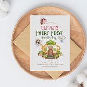 Invitation Fairy Premier Thème 1ère fête d'anniversaire