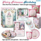 Invitation Fairy Princess 1er anniversaire Fairytale Fairycor