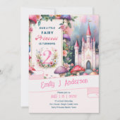Invitation Fairy Princess 2e anniversaire Fairy Tale Fairycor (Devant)