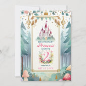 Invitation Fairy Princess 2e anniversaire Fairytale Fairycore (Devant)