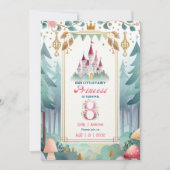 Invitation Fairy Princess 8e anniversaire Fairytale Fairycore (Devant)