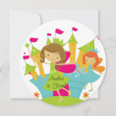 Invitation Fairy Princess Birthday Circle (Dos)