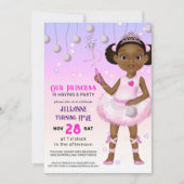 Invitation Fairy Princess d'Amérique africaine Anniversaire (Devant)