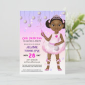 Invitation Fairy Princess d'Amérique africaine Anniversaire (Debout devant)