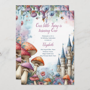 Invitation Fairy Princess Party Magique Anniversaire Bash