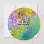 Invitation FAIRY RÊVER SUR UNE FLEURS ROUGE Rouge Vert Jaune (Dos)