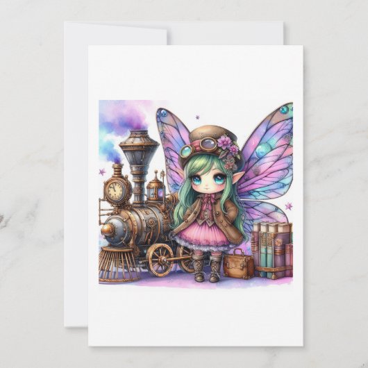 Invitation fairy steampunk (Devant)
