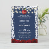 Invitation Fairy Tale Blanche neige Princesse Mariage bleu ma (Debout devant)