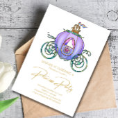 Invitation Fairy Tale de Naissance de Carrosse de Princesse F