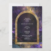 Invitation Fairy Tale Enchanted Forest Élégant Floral Bridal (Devant)