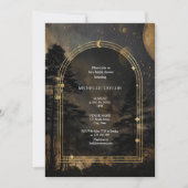 Invitation Fairy Tale Enchanted Forest Élégant Floral Bridal (Devant)