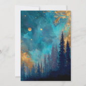 Invitation Fairy Tale Enchanted Forest Élégant Floral Bridal (Dos)