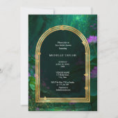 Invitation Fairy Tale Enchanted Forest Élégant Floral Bridal (Devant)