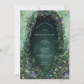 Invitation Fairy Tale Enchanted Forest Élégant Floral Bridal (Devant)