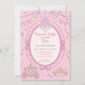 Invitation Fairy Tale Fancy Rose Princesse Anniversaire (Devant)