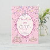 Invitation Fairy Tale Fancy Rose Princesse Anniversaire (Debout devant)