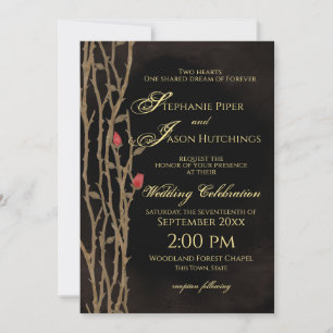Invitation Fairy Tale Forest Mariage