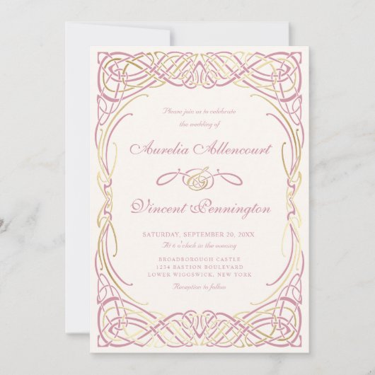 Invitation Fairy Tale Imaginaire Storybook Mariage (Devant)