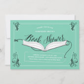 Invitation Fairy Tale Mint Green Genre Neutre Livre Douche (Devant)