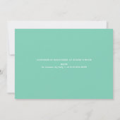 Invitation Fairy Tale Mint Green Genre Neutre Livre Douche (Dos)