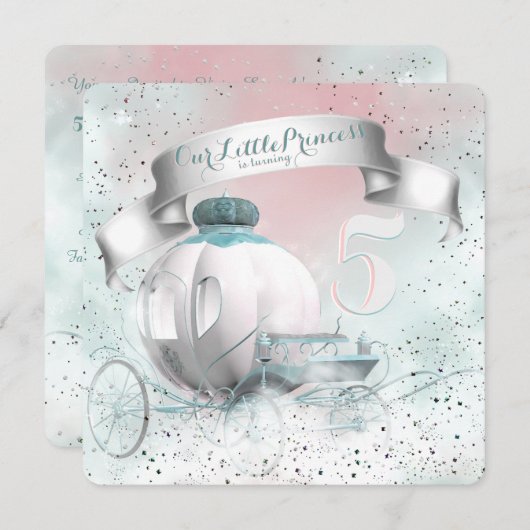 Invitation Fairy Tale Princess (Devant / Derrière)