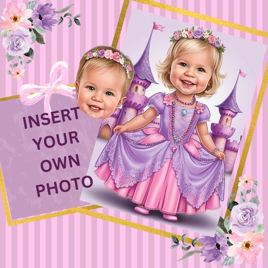 Invitation Fairy Tale Princess Keepsaké - Lilac et rose