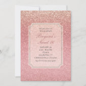 Invitation Fairy Tale Rose Parties scintillant Sweet 16 Invit (Devant)