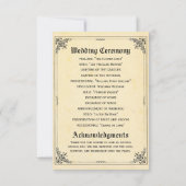Invitation Fairy Tale Storybook Wedding Programs (Dos)