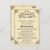 Invitation Fairy Tale Storybook Wedding Programs (Devant / Derrière)