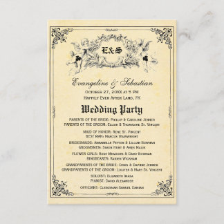 Invitation Fairy Tale Storybook Wedding Programs