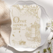 Invitation Fairy Tale Thème Château Carriage Parties scintill