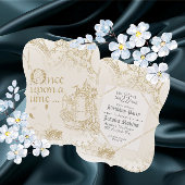 Invitation Fairy Tale Thème Château Carriage Parties scintill