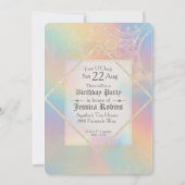 Invitation Fairy Tale Thème Gold Castle sur Rainbow (Dos)