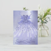 Invitation Fairy Wing Lavender Gown | Fleur d'iridescente vio (Debout devant)