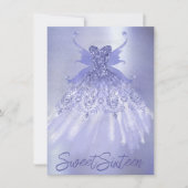Invitation Fairy Wing Lavender Gown | Fleur d'iridescente vio (Devant)