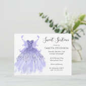 Invitation Fairy Wing Lavender Gown | Fleur d'iridescente vio (Debout devant)