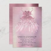 Invitation Fairy Wing Mauve Gown | Luxueux Tône Rose Dusty (Devant / Derrière)