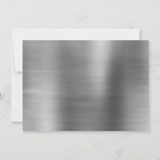 Invitation Fairy Wing Silver Gown | Platine Faux Sheen (Dos)