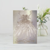 Invitation Fairy Wing Taupe Gown | Fleur de Champagne Élégant (Debout devant)
