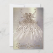 Invitation Fairy Wing Taupe Gown | Fleur de Champagne Élégant (Devant)