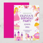 Invitation Fairytale Anniversaire (Devant / Derrière)