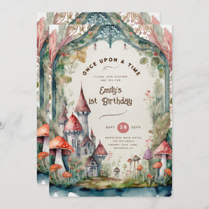 Invitation FAIRYTALE ANNIVERSAIRE OU Baby shower N'IMPORTE QU