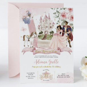 Invitation Fairytale Book Once Upon a Time Princess Birthday