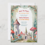 Invitation Fairytale Castle Fairycore Princess Birthday Girl (Devant)
