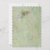 Invitation Fairytale Castle Floral Mariage (Dos)