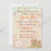 Invitation Fairytale Castle Floral Mariage (Devant)