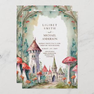 Invitation Fairytale Castle Mariage Fairycore Champignons Mag